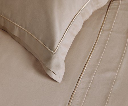 Fronha Doppio Nocciola 300 Fios | Westwing