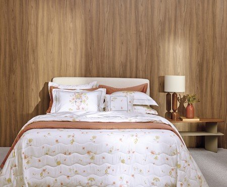 Jogo de Cobre-Leito Estampado Infiorata 300 Fios | Westwing