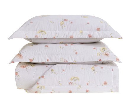 Jogo de Cobre-Leito Infiorata Branco 300 Fios | Westwing