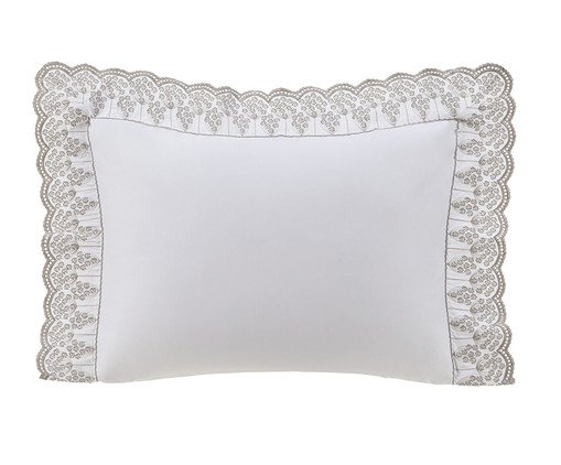 Fronha Brezza Branco 300 Fios, Branco | WestwingNow