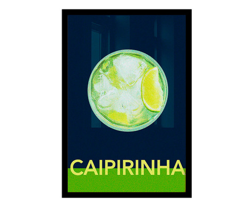 Quadro Caipirinha A3 com Moldura Preta, Verde | WestwingNow