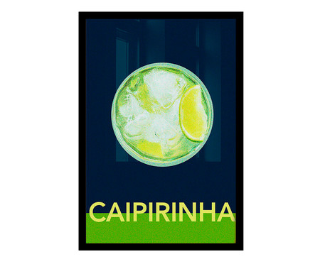 Quadro Caipirinha A3 com Moldura Preta