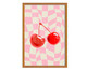 Quadro Cherry A3 com Moldura em Madeira, Rosa | WestwingNow