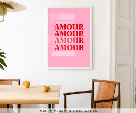 Quadro Amour A2 com Moldura Branca | WestwingNow