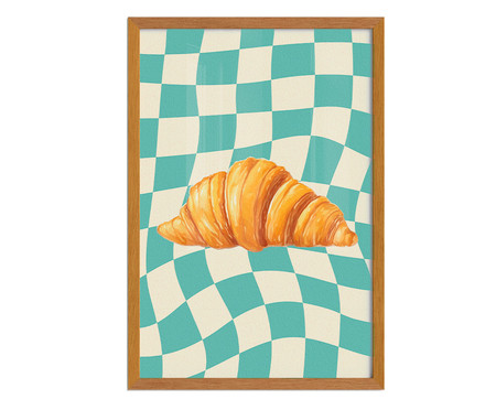 Quadro Croissant A2 com Moldura em Madeira