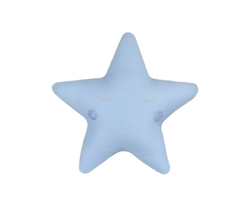 Almofada Estrela - Azul Claro, Azul Claro | WestwingNow