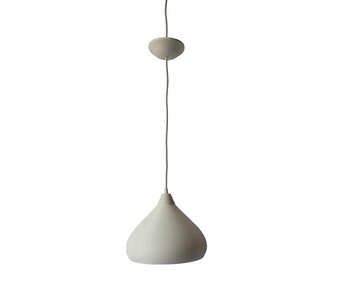 Pendente Vapor Grande com Cabo Branco e Cúpula Branca, white | WestwingNow