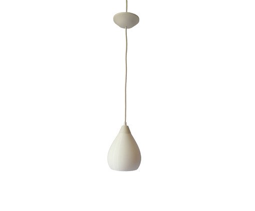 Pendente Vapor Pequeno com Cabo Branco e Cúpula Branca, white | WestwingNow