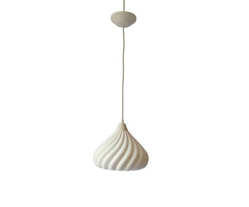 Pendente Partes Grande com Cabo Branco e Cúpula Branca, white | WestwingNow