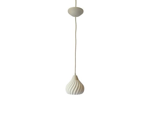 Pendente Partes Pequeno com Cabo Branco e Cúpula Branca, white | WestwingNow
