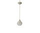 Pendente Fluxus Pequeno com Cabo Branco e Cúpula Translúcida, white | WestwingNow