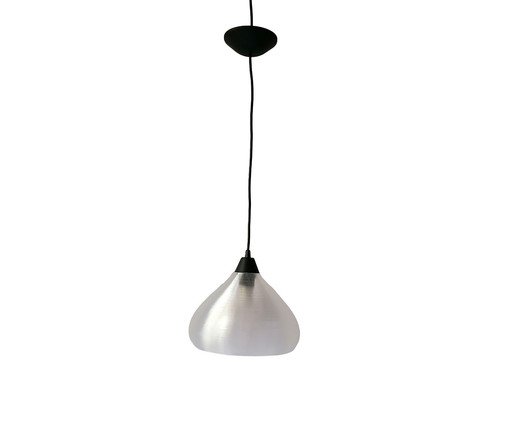 Pendente Vapor Grande com Cabo Preto e Cúpula Translúcida, black | WestwingNow