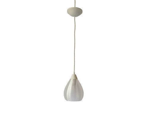 Pendente Vapor Pequeno com Cabo Branco e Cúpula Translúcida, white | WestwingNow