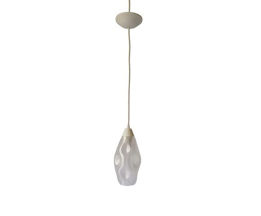 Pendente Amasso IV com Cabo Branco e Cúpula Translúcida, white | WestwingNow