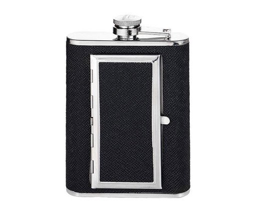 Cantil de Bolso para Whisky e Cigarreira Sweet, Preto | WestwingNow