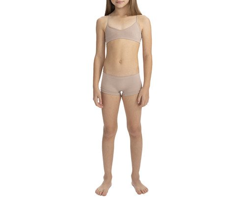 Calcinha Kids Boxer Base - U, Bege | WestwingNow