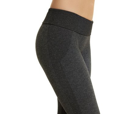 Top Fitness Mescla Duplo Preto Mescla | Westwing