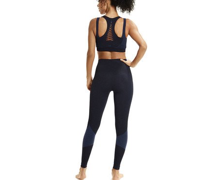 Top Fitness Mescla Duplo Azul Mescla | Westwing