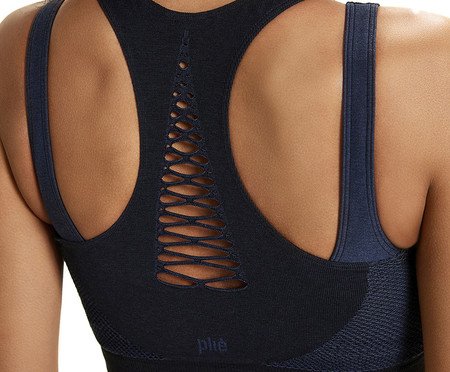 Top Fitness Mescla Duplo Azul Mescla | Westwing