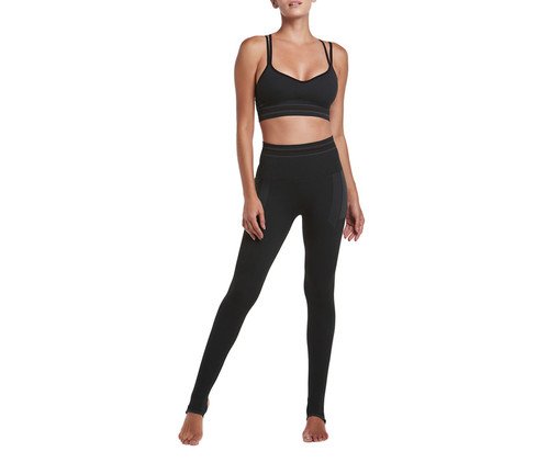 Top Fitness Stripes com Bojo Verde Militar, Colorido | WestwingNow
