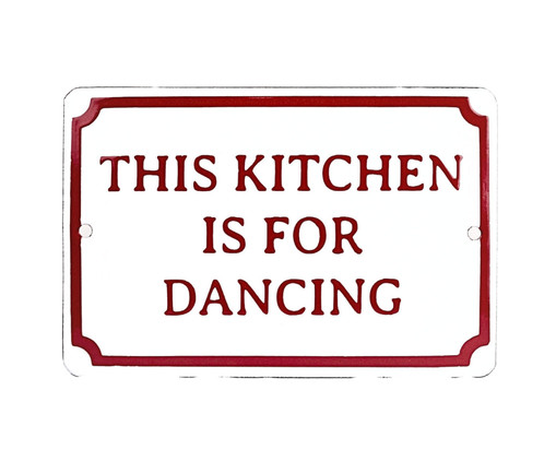 Placa Decorativa This Kitchen Is For Dancing, Colorido | WestwingNow