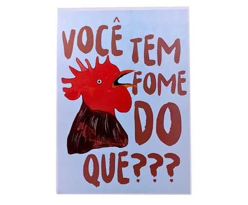 Pôster Galo com Fome, Colorido | WestwingNow