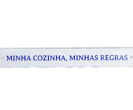 Placa Decorativa Minha Cozinha Minhas Regras