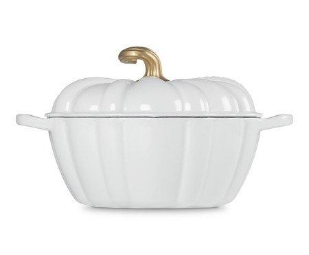 Panela Abóbora Signature Halloween Branco - 24cm | Westwing