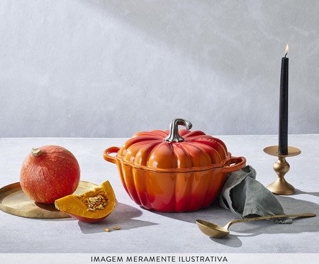 Panela Abóbora Signature Halloween Laranja - 24cm | Westwing