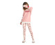 Conjunto de Pijama Manga Longa com Legging Rosa, Rosa | WestwingNow