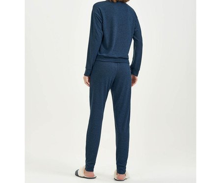 Conjunto Manga Longa Azul Marinho | Westwing