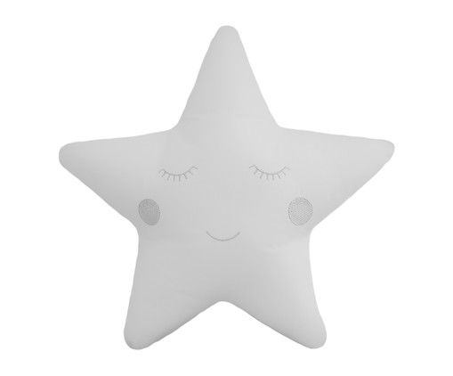 Almofada Estrela - Branco, Cinza | WestwingNow