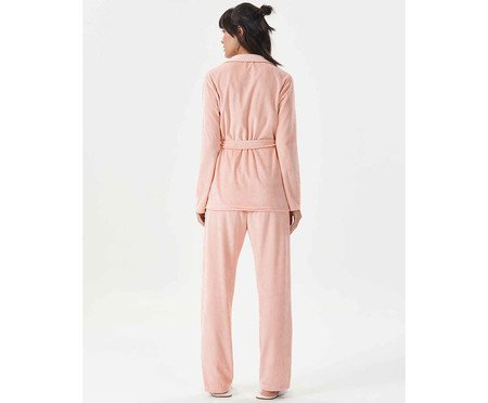Conjunto Manga Longa Com Abertura Rosa | Westwing
