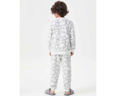 Pijama l Manga Longa Infantil Branca | Westwing