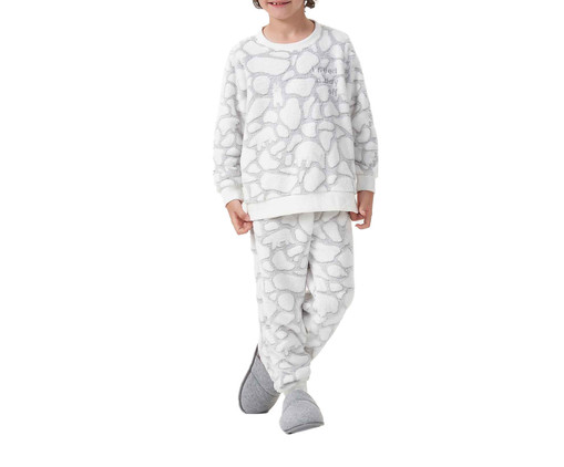 Pijama l Manga Longa Infantil Branca, Branco | WestwingNow