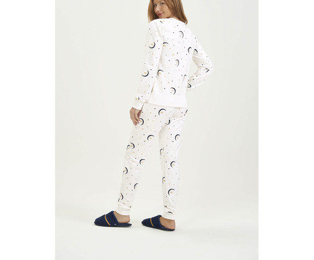 Pijama Manga Longa Branca Jogger | WestwingNow