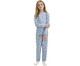 Pijama Manga Longa Infantil Azul Claro, Azul | WestwingNow