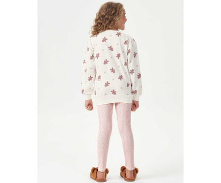 Pijama Manga Longa Com Legging Infantil Bege | WestwingNow