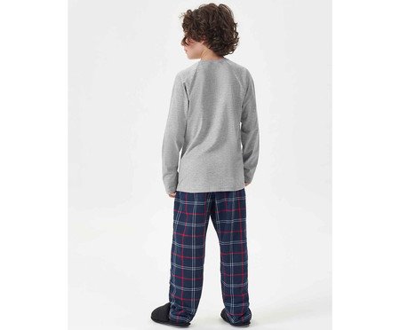 Pijama ll Manga Longa Infantil Cinza I | Westwing