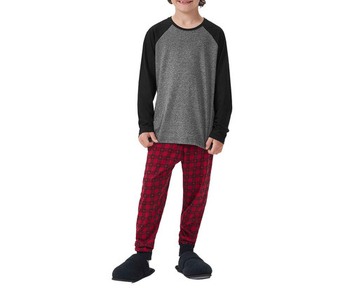 Pijama l Manga Longa Infantil Cinza, Cinza | WestwingNow