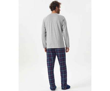 Pijama Manga Longa Cinza III | Westwing