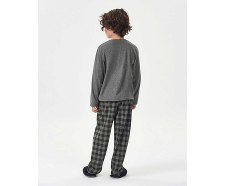 Pijama ll Manga Longa Infantil Cinza | WestwingNow