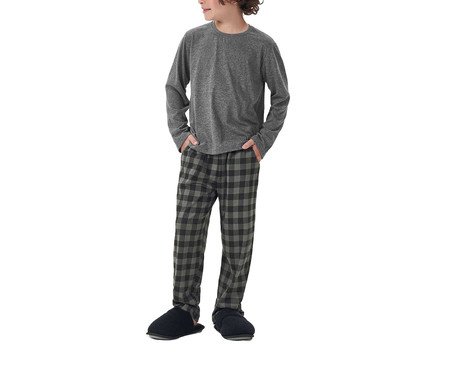 Pijama ll Manga Longa Infantil Cinza | Westwing