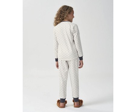 Pijama lll Manga Longa Infantil Branca | Westwing