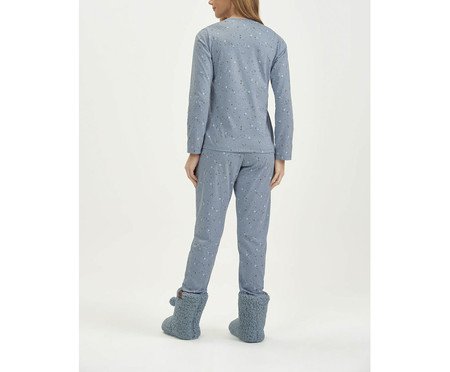 Pijama Manga Longa Azul Claro | Westwing