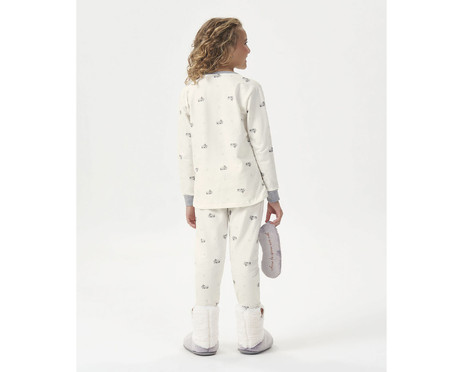 Pijama ll Manga Longa Infantil Branca | WestwingNow