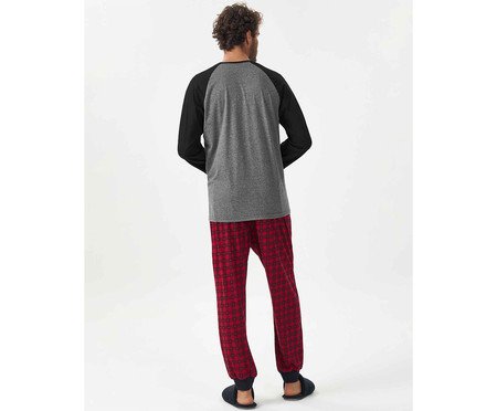 Pijama Manga Longa Vermelho | Westwing