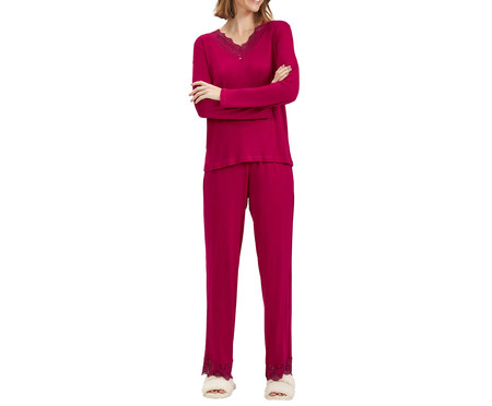 Pijama Manga Longa Magenta | WestwingNow