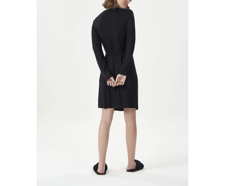 Robe Manga Longa Preto | WestwingNow