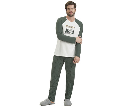 Pijama Manga Longa Verde | WestwingNow